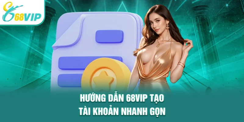 Hướng dẫn 68VIP tạo tài khoản nhanh gọn