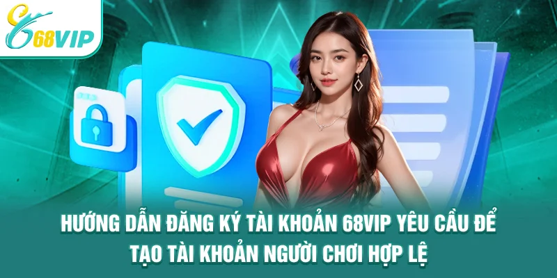Hướng dẫn đăng ký tài khoản 68VIP - Yêu cầu để tạo tài khoản người chơi hợp lệ