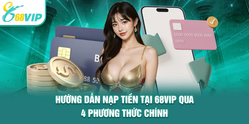 Hướng dẫn nạp tiền tại 68VIP qua 4 phương thức chính