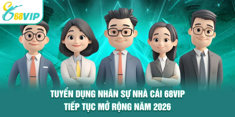 Tuyển dụng nhân sự nhà cái 68VIP tiếp tục mở rộng năm 2026